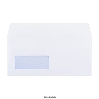 Busta colore bianco con stampa interna - finestra 110x220 mm (DL) 90gr/m²