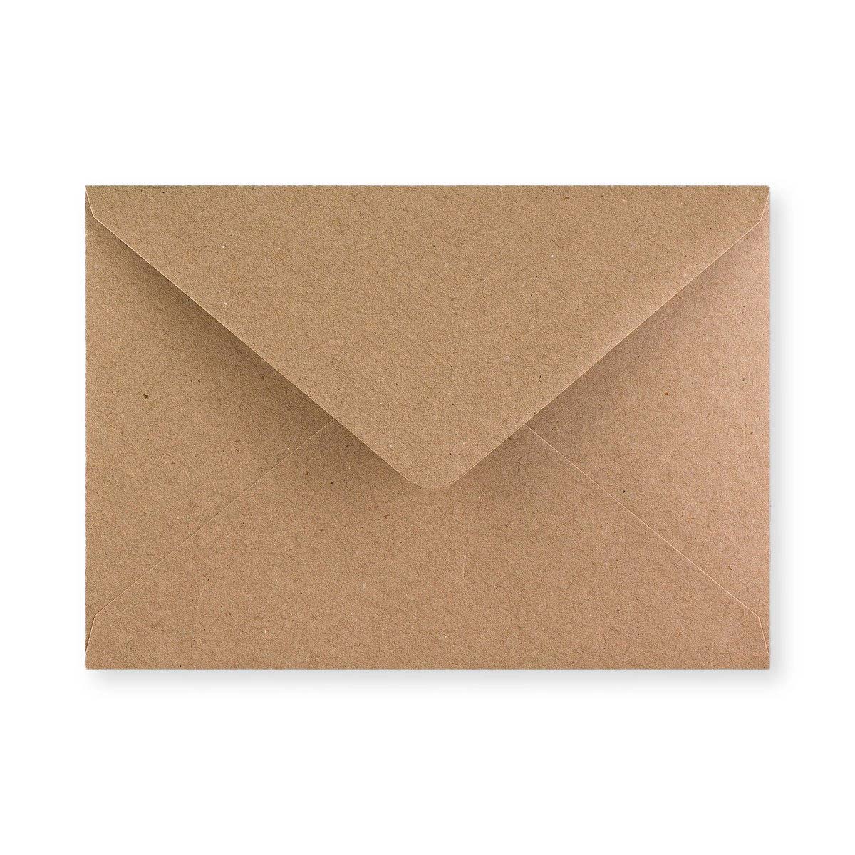 Busta in carta riciclata marrone 133x184 mm
