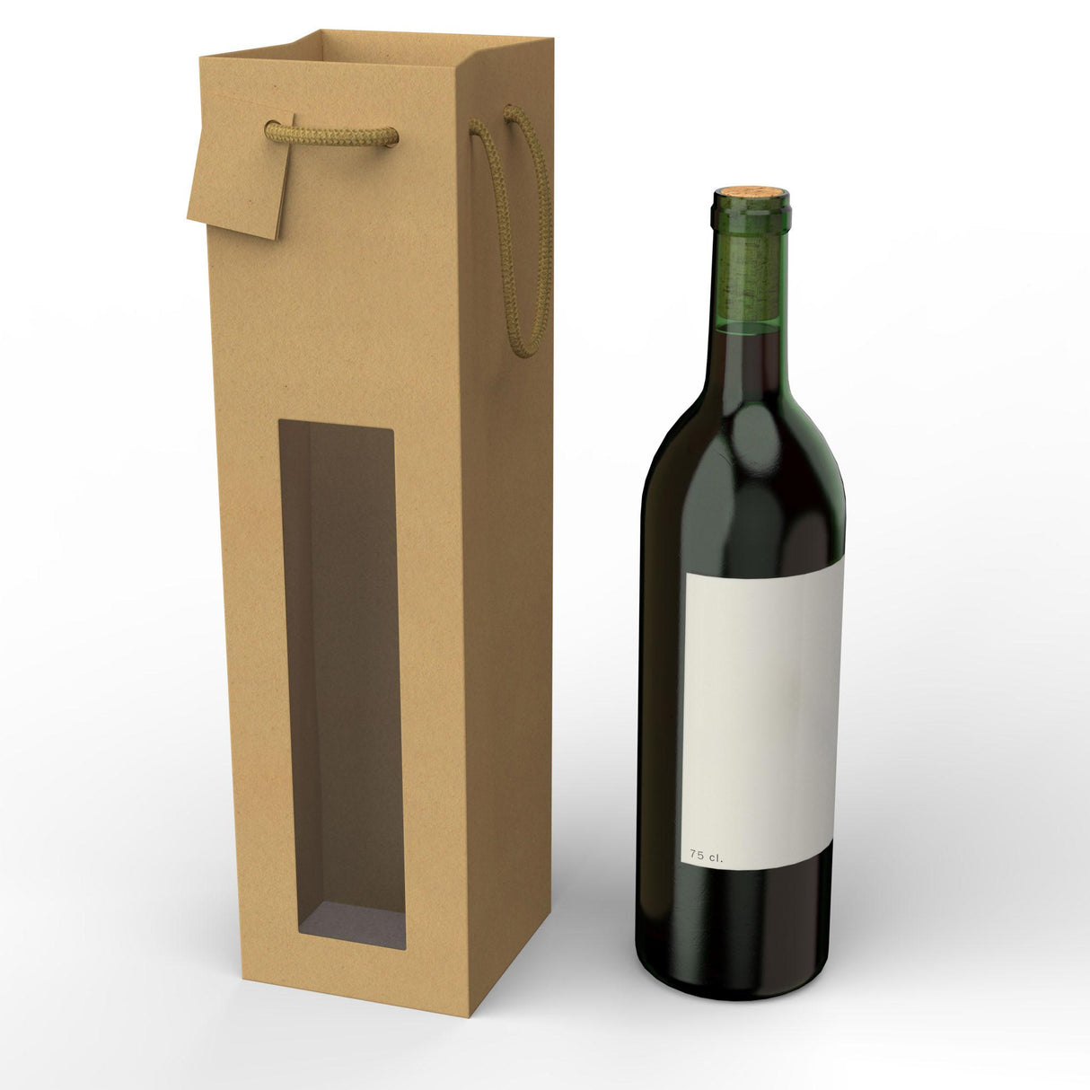 Astuccio in carta per bottiglie di vino (75 cl.)