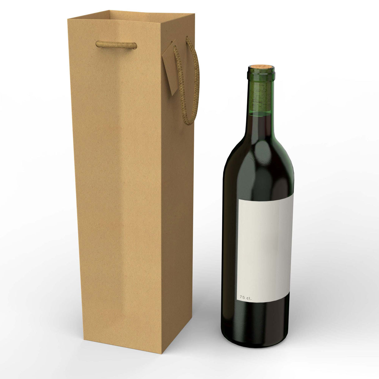 Astuccio in carta per bottiglie di vino (75 cl.)