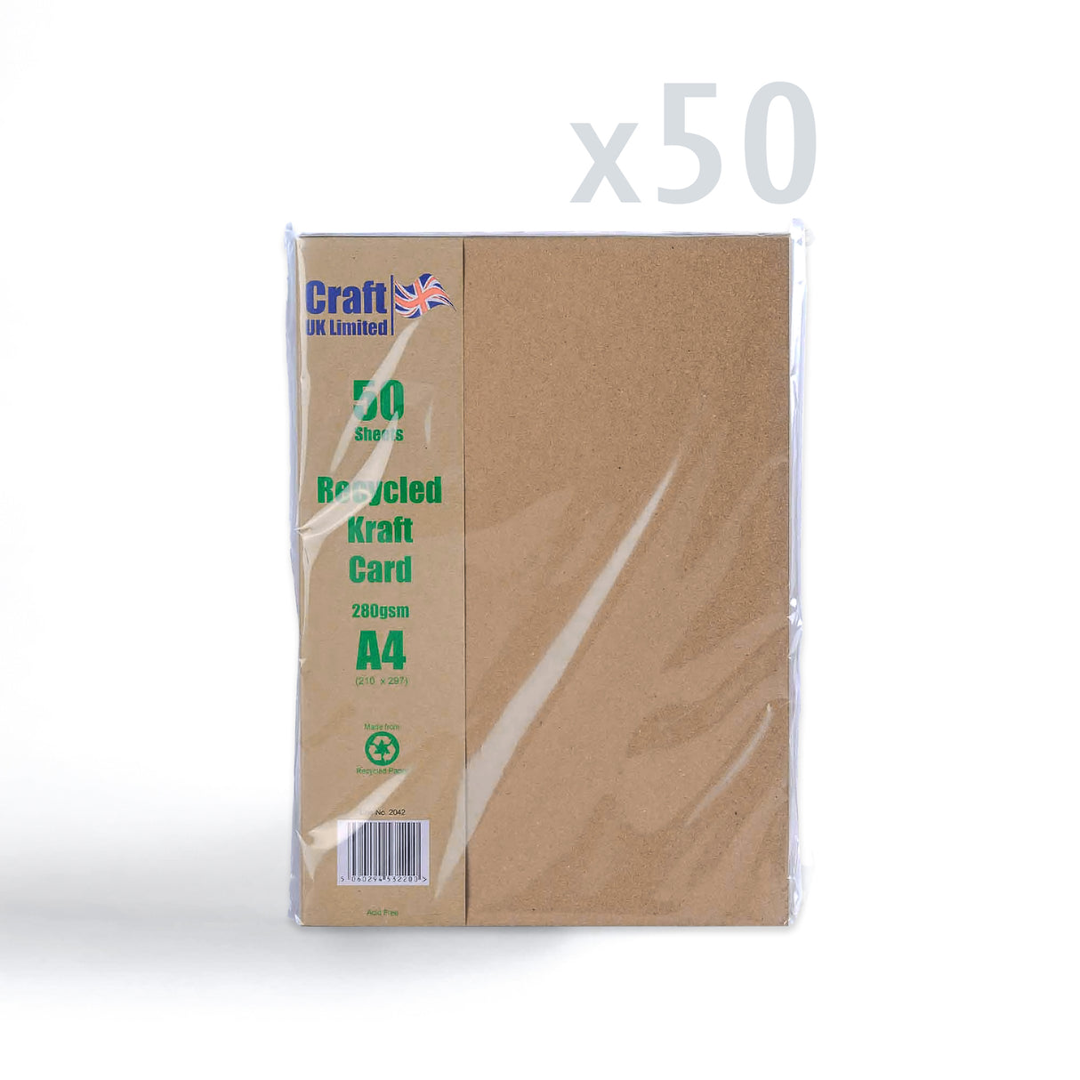 Pacco di biglietti 280gr kraft