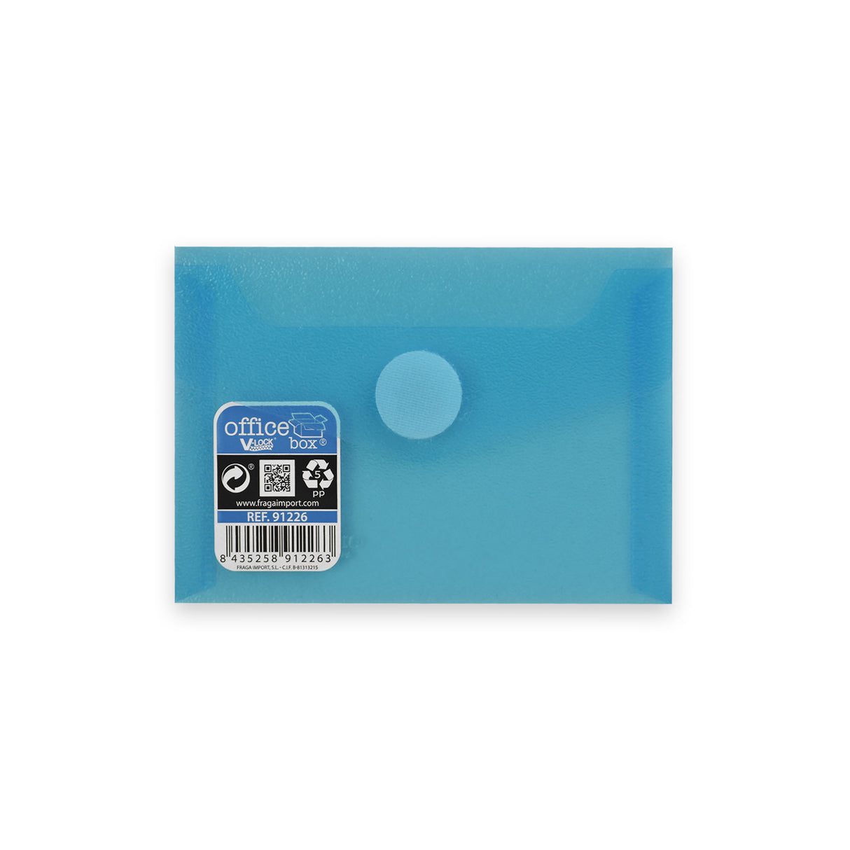Buste in polipropilene traslucide con chiusura a velcro V-LOCK