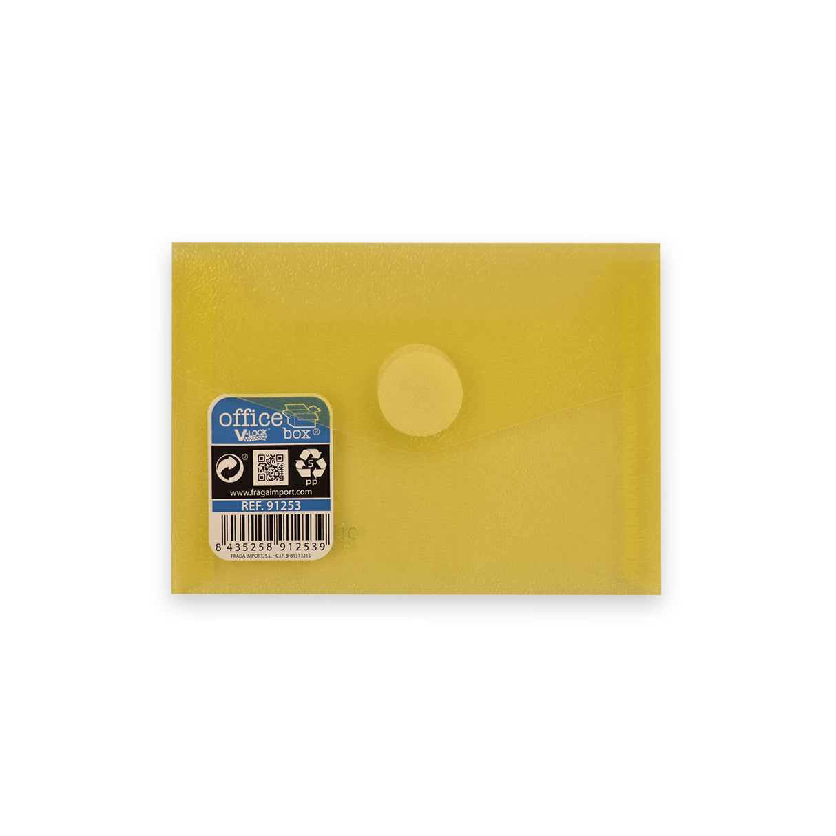 Buste in polipropilene traslucide con chiusura a velcro V-LOCK