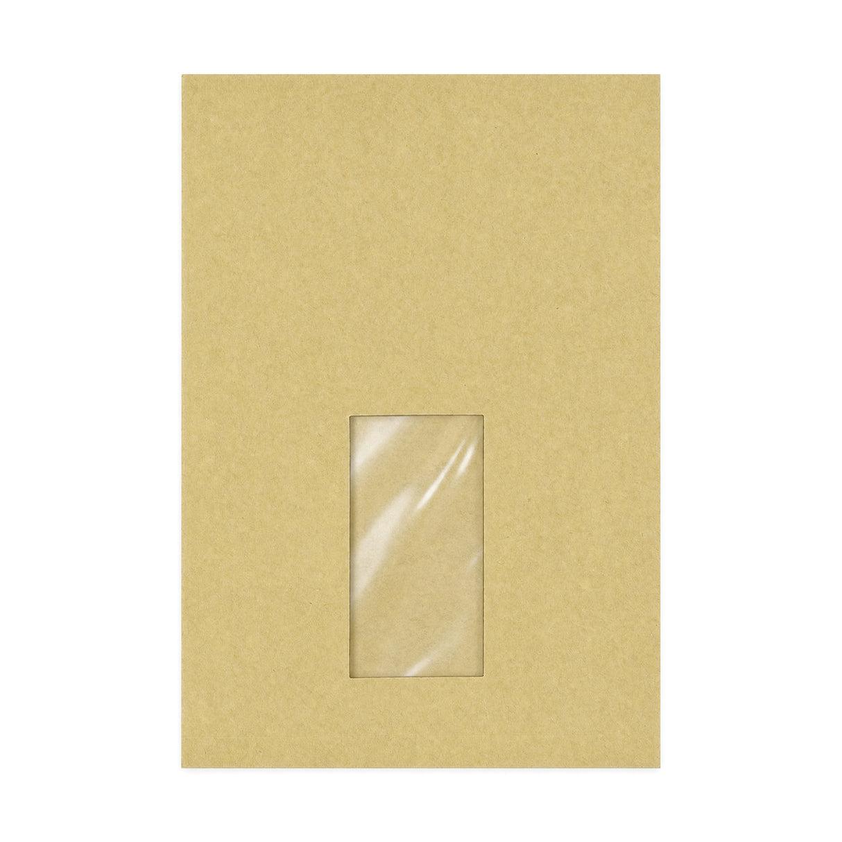 Busta a soffietto avana con finestra 229x162x25 mm (C5)