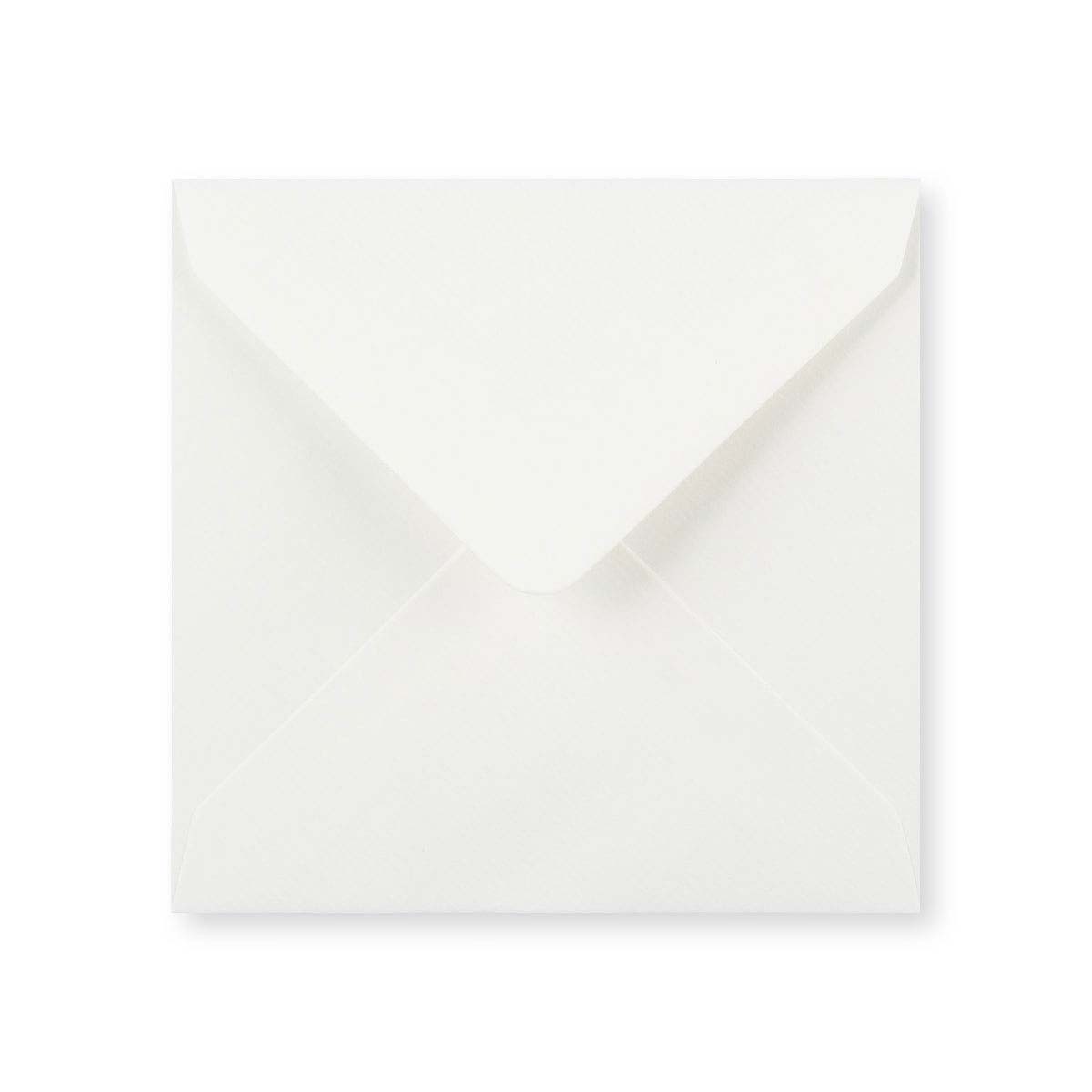Busta colore bianco vergata leggera (90 g/m²) 130x130 mm