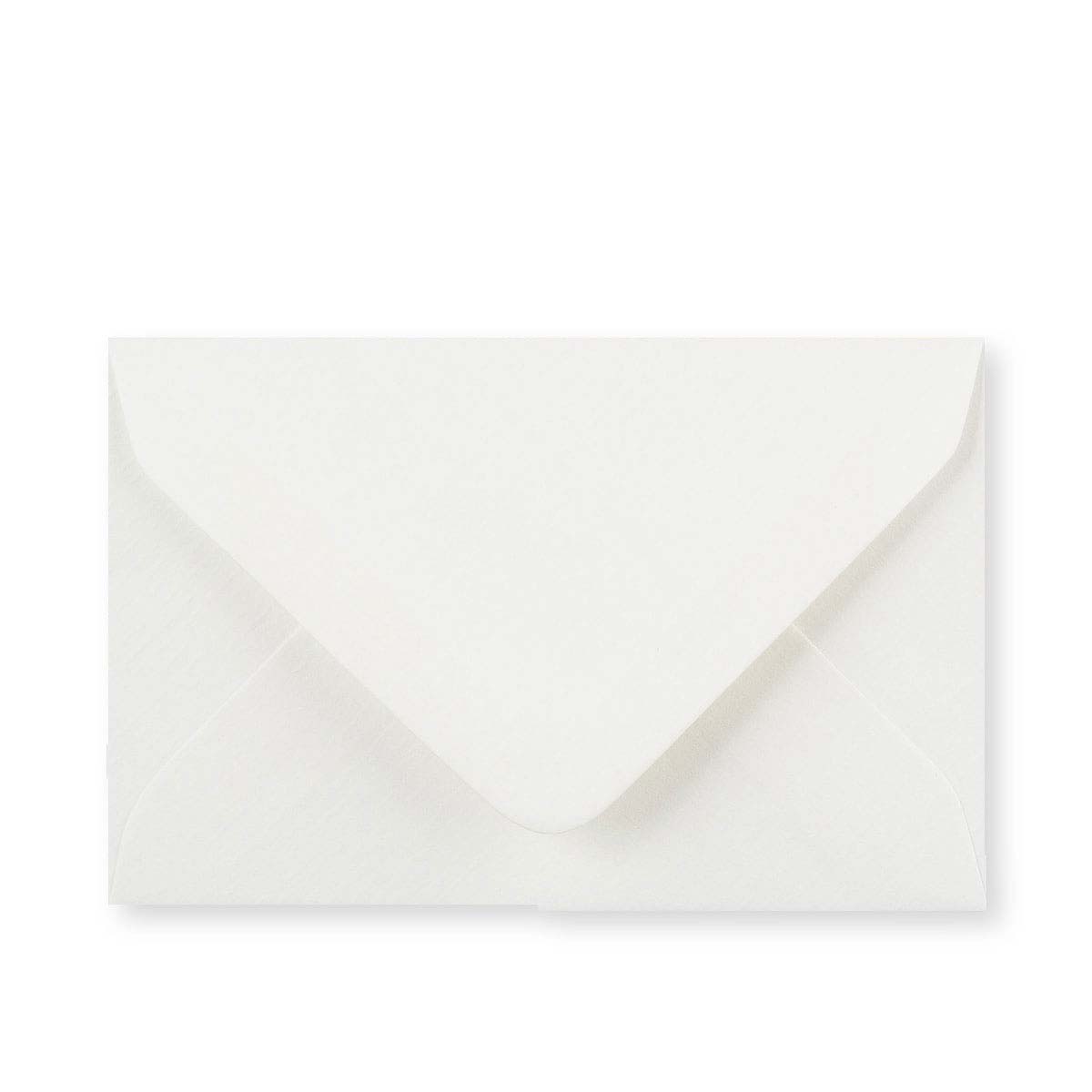 Busta colore bianco vergata leggera (90 g/m²) 62x94 mm