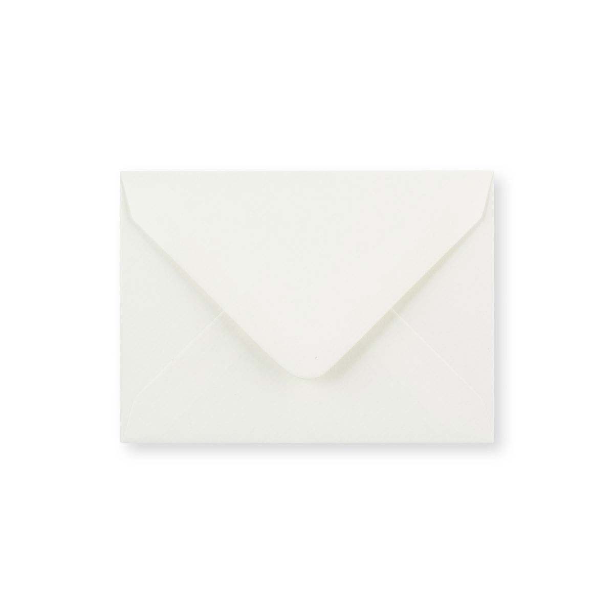 Busta colore bianco vergata leggera (90 g/m²) 82x113 mm (C7)