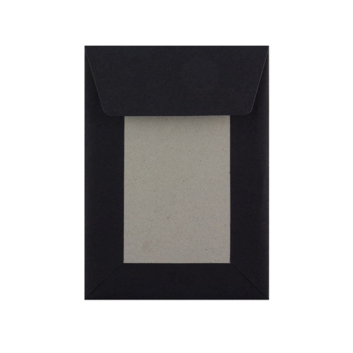 Busta con Dorso Rigido Nero 162x114 mm (C6)