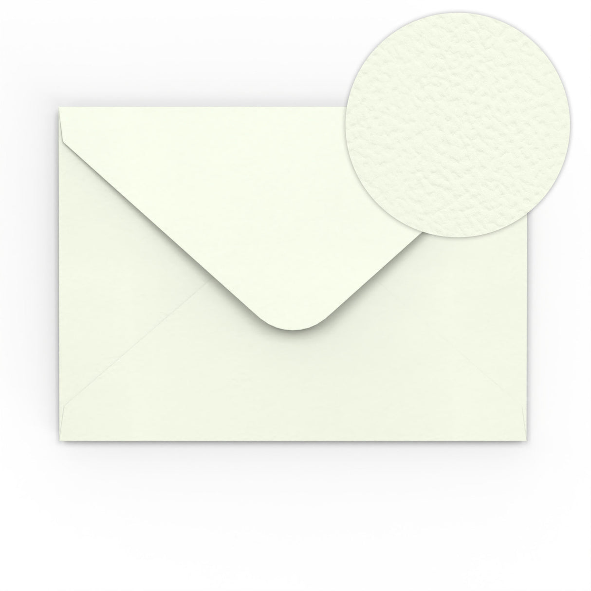 Buste in carta bianco latte martellate