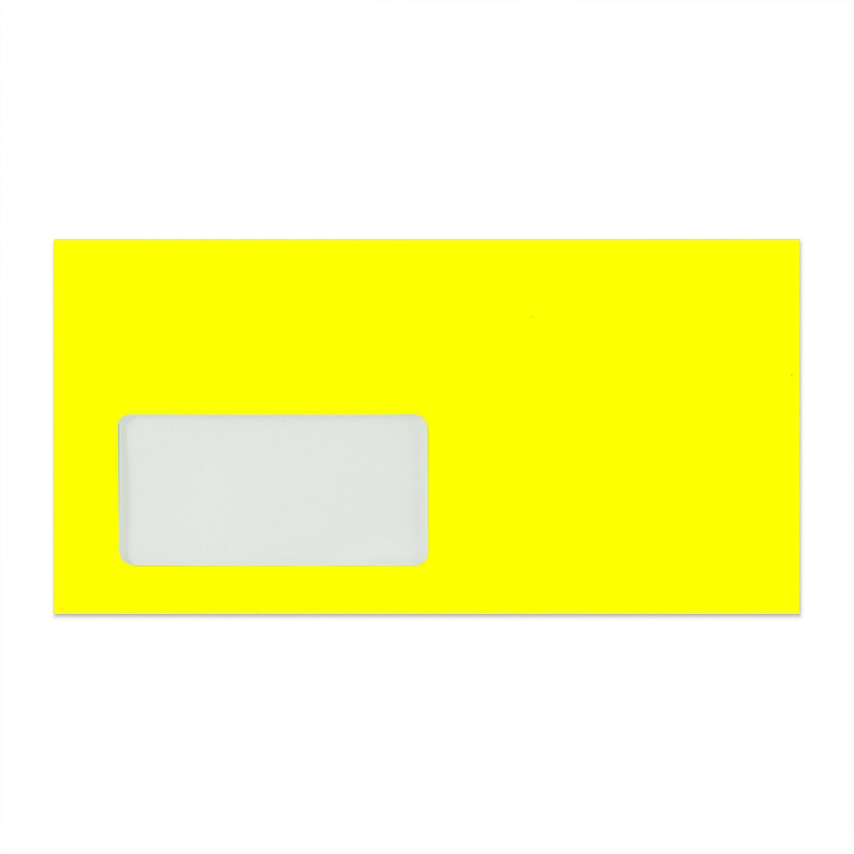 110x220 mm (DL) Busta giallo fluorescente con finestra