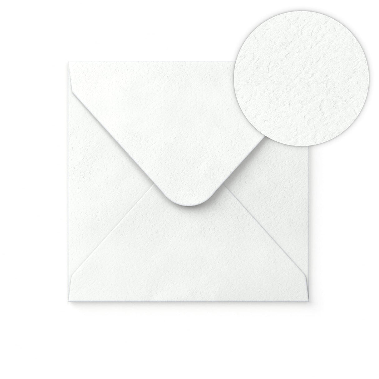Busta colore bianco con effetto martellato 155x155 mm