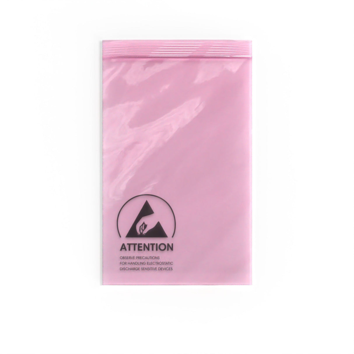Buste antistatiche (ESD) rosa con chiusura zip