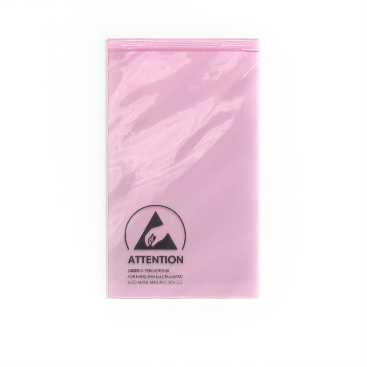 Buste antistatiche (ESD) rosa con chiusura zip