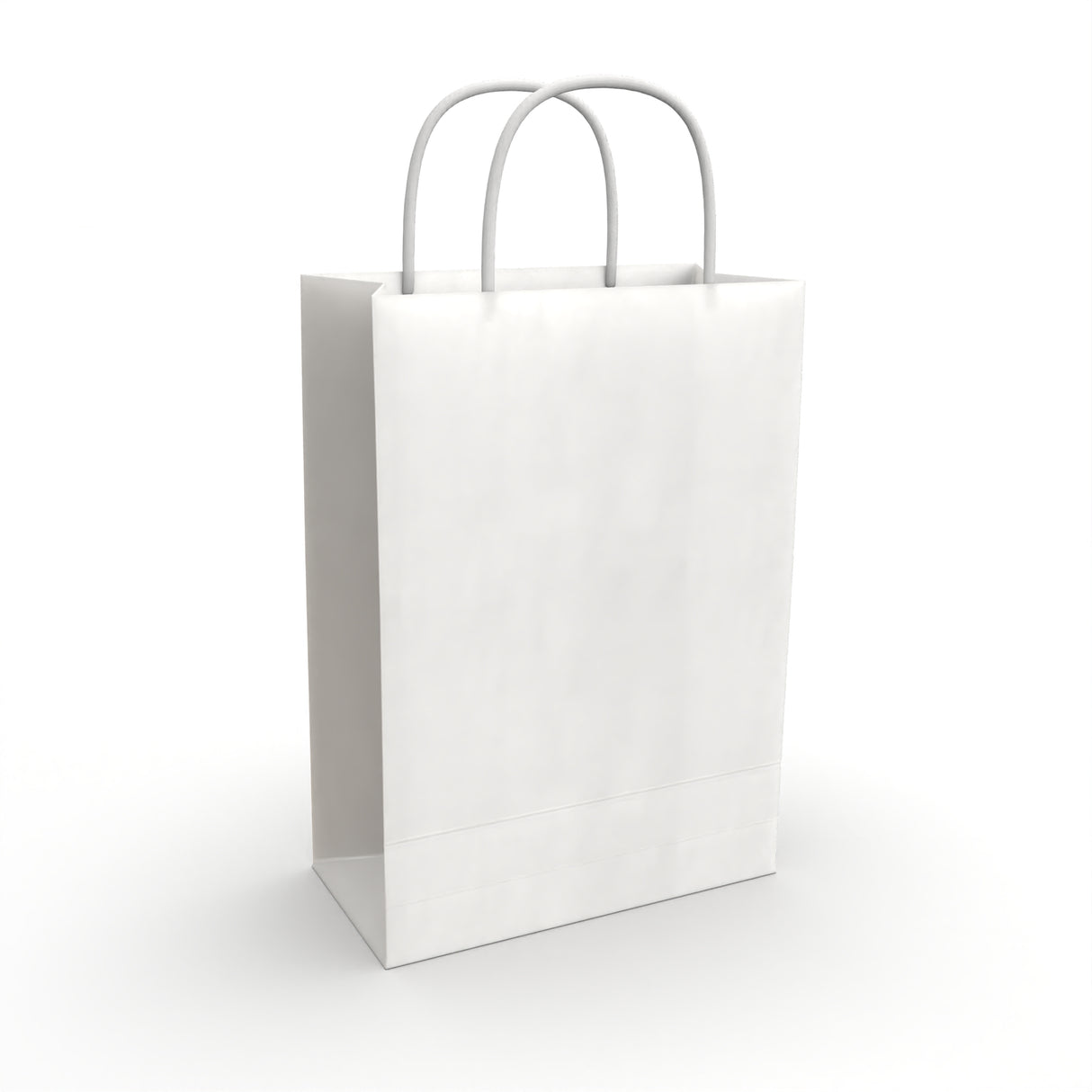 Borsa di carta con manici intrecciati
