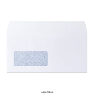 110x220 mm (DL) Busta bianca con finestra