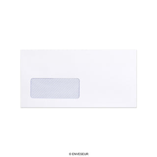 Busta colore bianco con stampa interna - finestra 110x220 mm (DL) 110gr/m²
