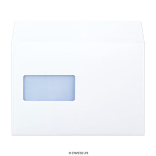 162x229 mm (C5) Busta bianca con finestra