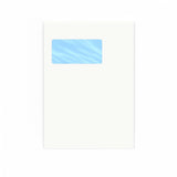 229x162 mm (C5) Busta bianca con finestra verticale