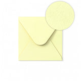 Busta colore avorio con effetto martellato 130 x 130 mm