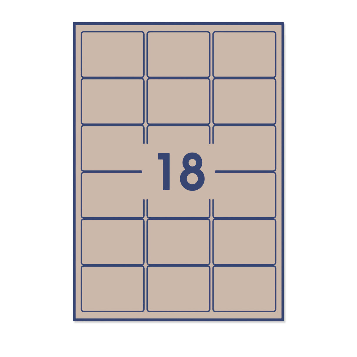 Etichette adesive rettangolari