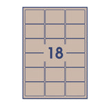 Etichette adesive rettangolari