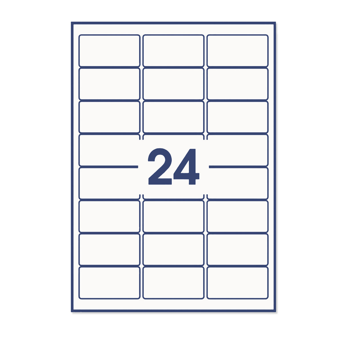 Etichette adesive rettangolari