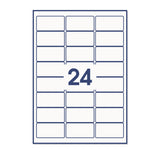 Etichette adesive rettangolari