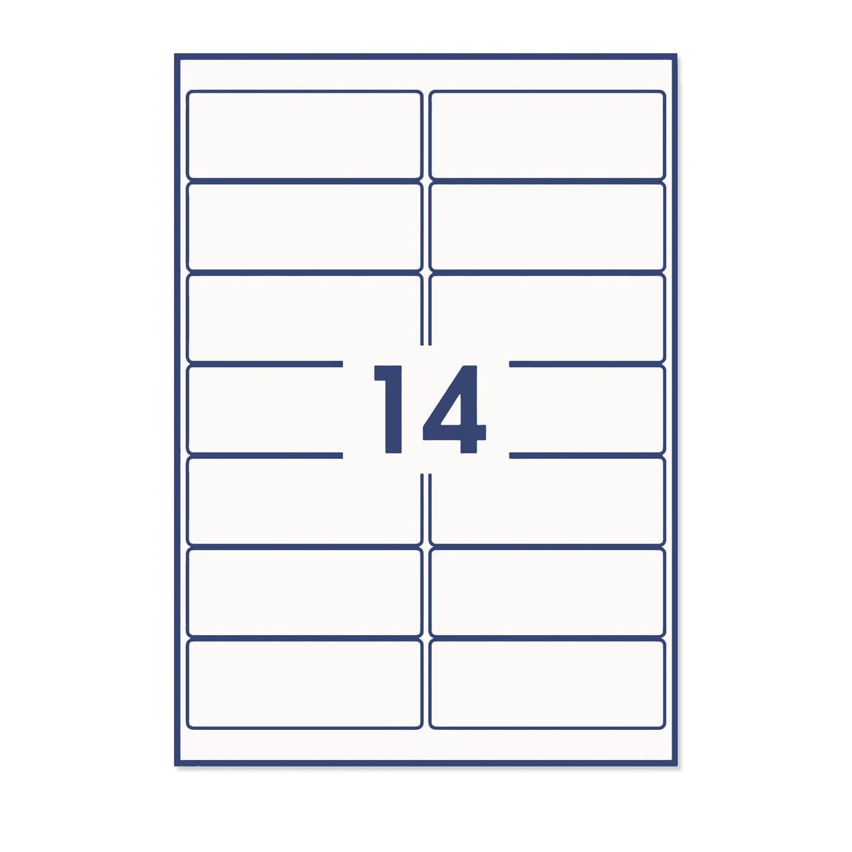 Etichette adesive rettangolari