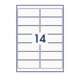 Etichette adesive rettangolari