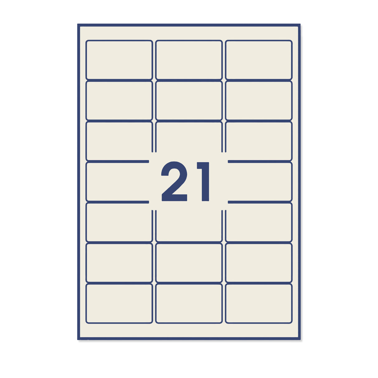 Etichette adesive rettangolari