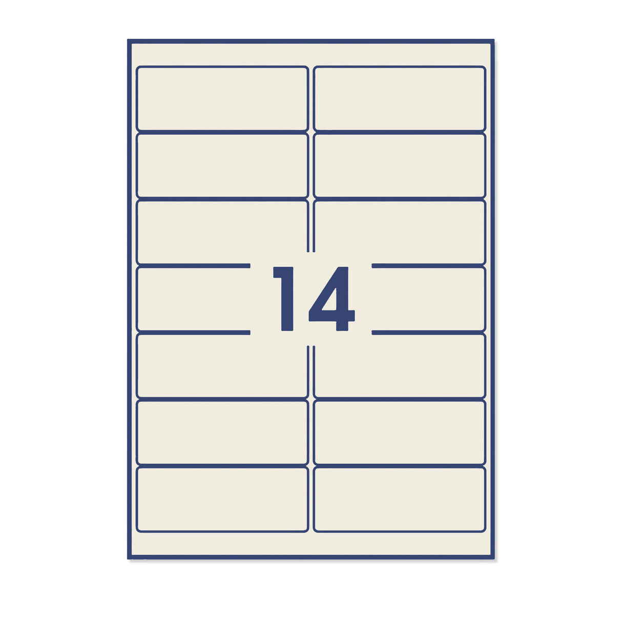 Etichette adesive rettangolari