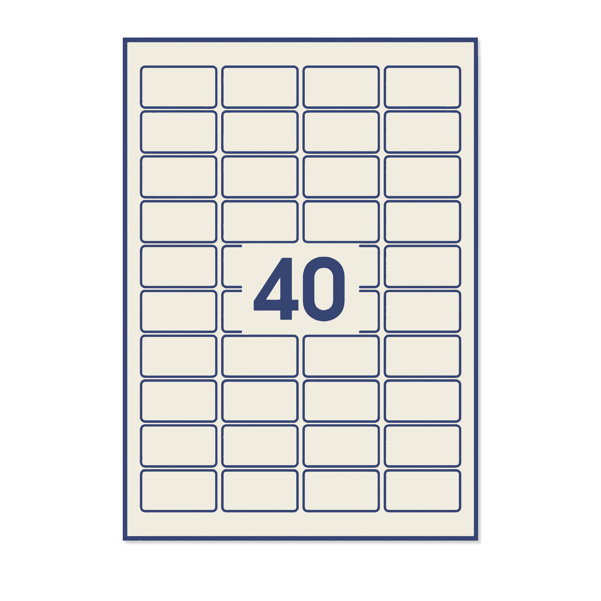 Etichette adesive rettangolari