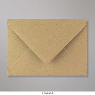114x162 mm (C6) Busta in Carta Riciclata Marrone
