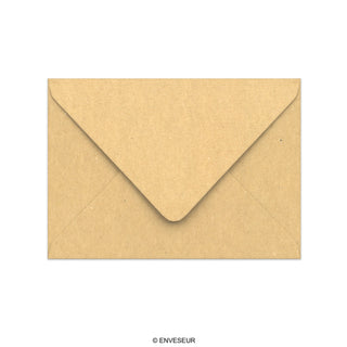 114x162 mm (C6) Busta in Carta Riciclata Marrone