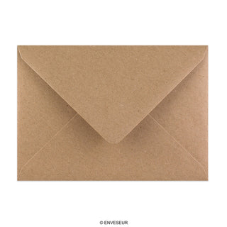 Busta in carta riciclata marrone 125x175 mm