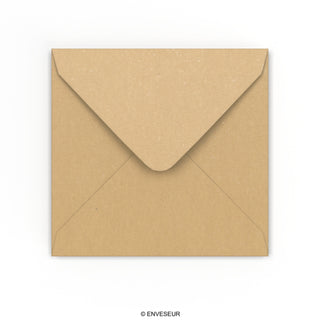 130x130 mm Busta in Carta Riciclata Marrone