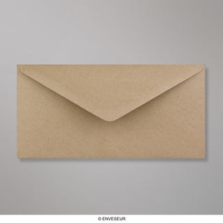 Busta in carta riciclata marrone 110x220 mm (DL)