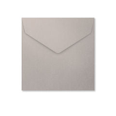 V-Flap Peel and Seal Envelopes Silver 155 x 155 mm