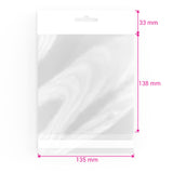 Sacchetti in cellofan con dispositivo d'aggancio (PPO)