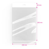 Sacchetti in cellofan con dispositivo d'aggancio (PPO)