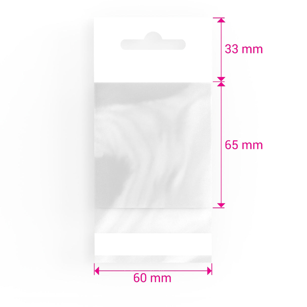Sacchetti in cellofan con dispositivo d'aggancio (PPO)