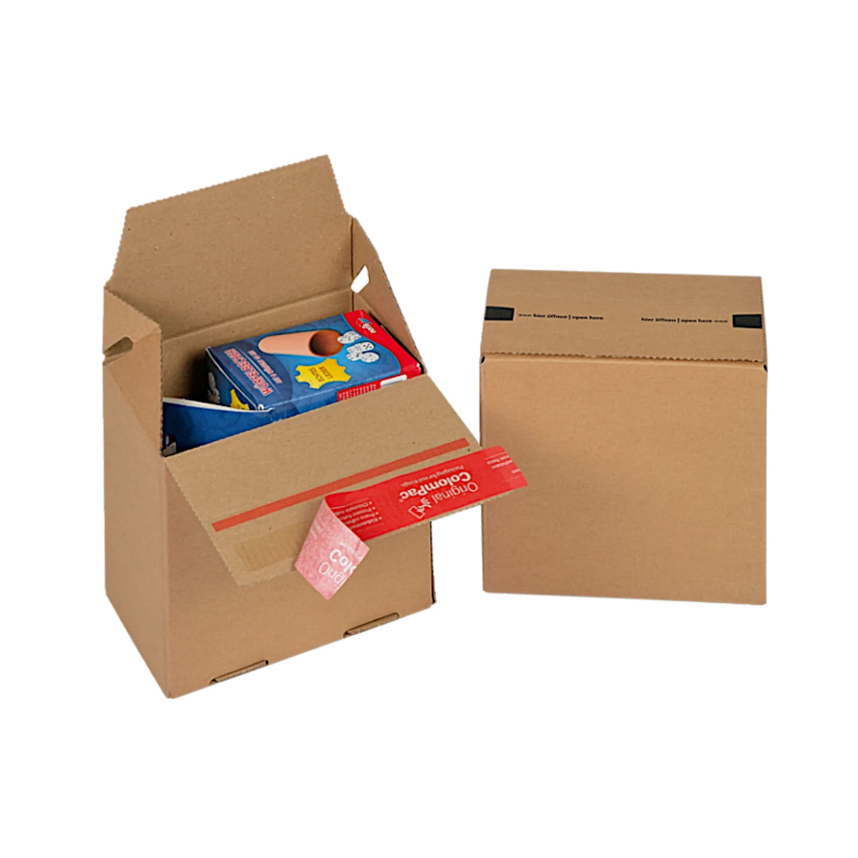 Scatola di cartone con chiusura autosigillante per spedizioni