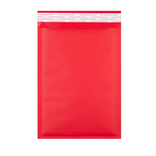 Coloured Kraft Paper Bubble Bag Mailers Red 350 x 250 mm