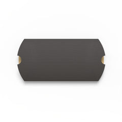 Corrugated Pillow Boxes Black 162 x 114 mm (C6)