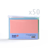 Pacco assortito di biglietti 225gr e buste 100gr colori pastello