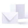 White Smooth Cards & Envelopes Pack White 148x210 mm + 162x229 mm