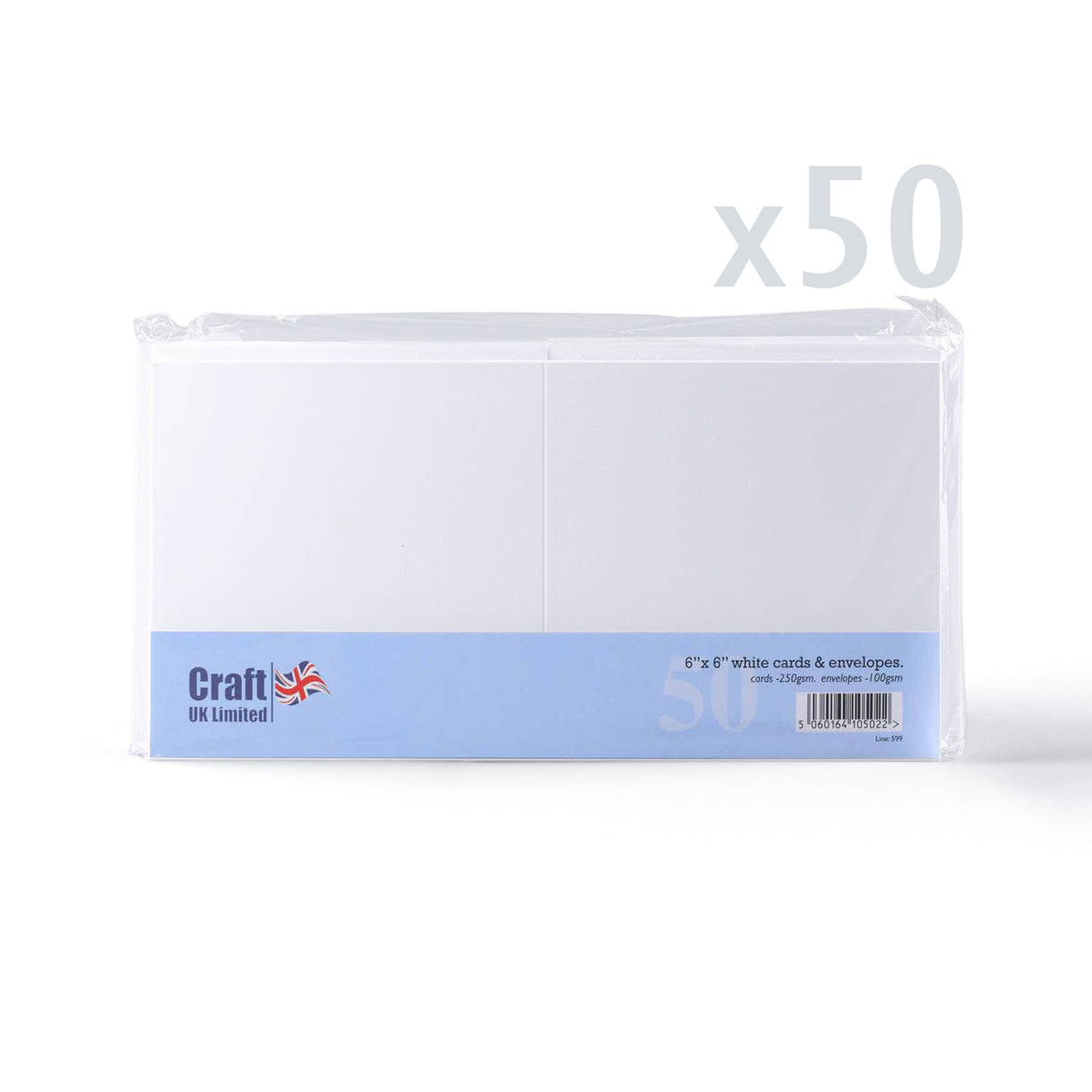 Biglietti bianchi lisci 250 g/m² e buste 100 g/m² – confezione