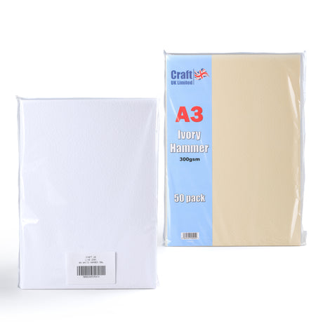 Cartoncino Martellato 300 g/m² confezione da 50 pezzi