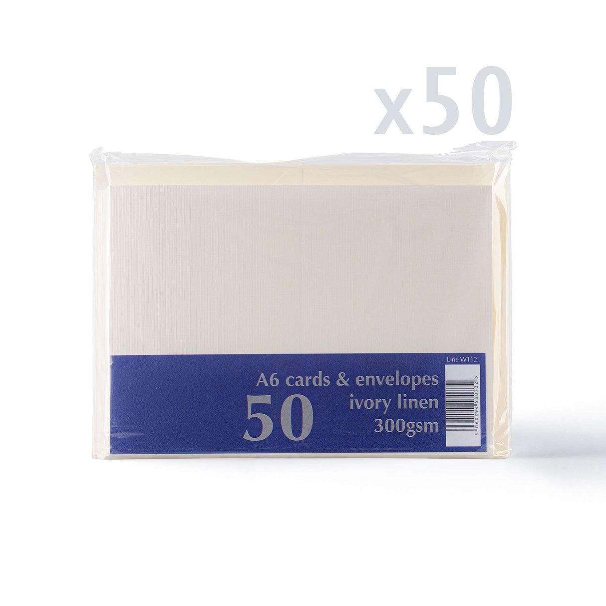 Confezione di biglietti e buste con finitura lino