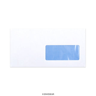 Busta bianca con finestra 115x225 mm